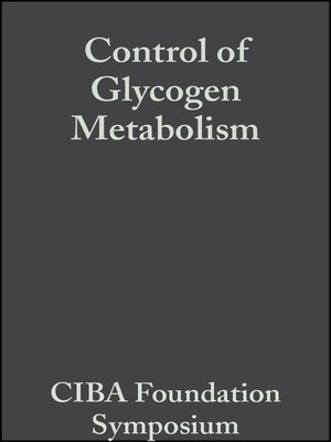 cover image of Control of Glycogen Metabolism